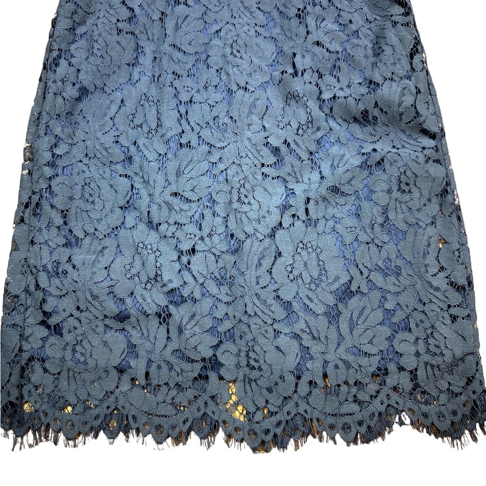 ASTR THE LABEL: Navy Blue Lattice Lace Mini Dress -Size Small - Picture 4 of 12